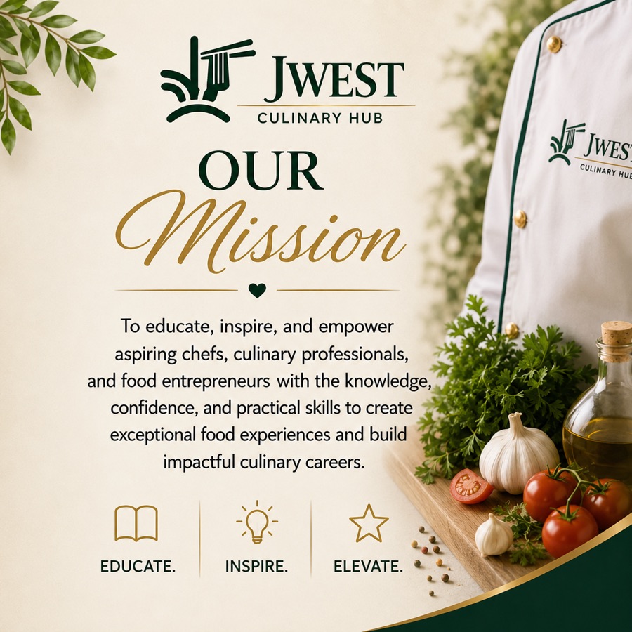 Our Mission — JWEST Culinary Hub brand card