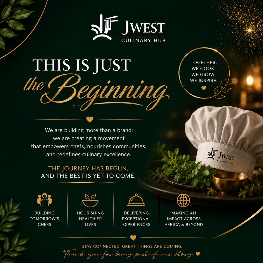 This Is Just the Beginning — JWEST Culinary Hub brand card
