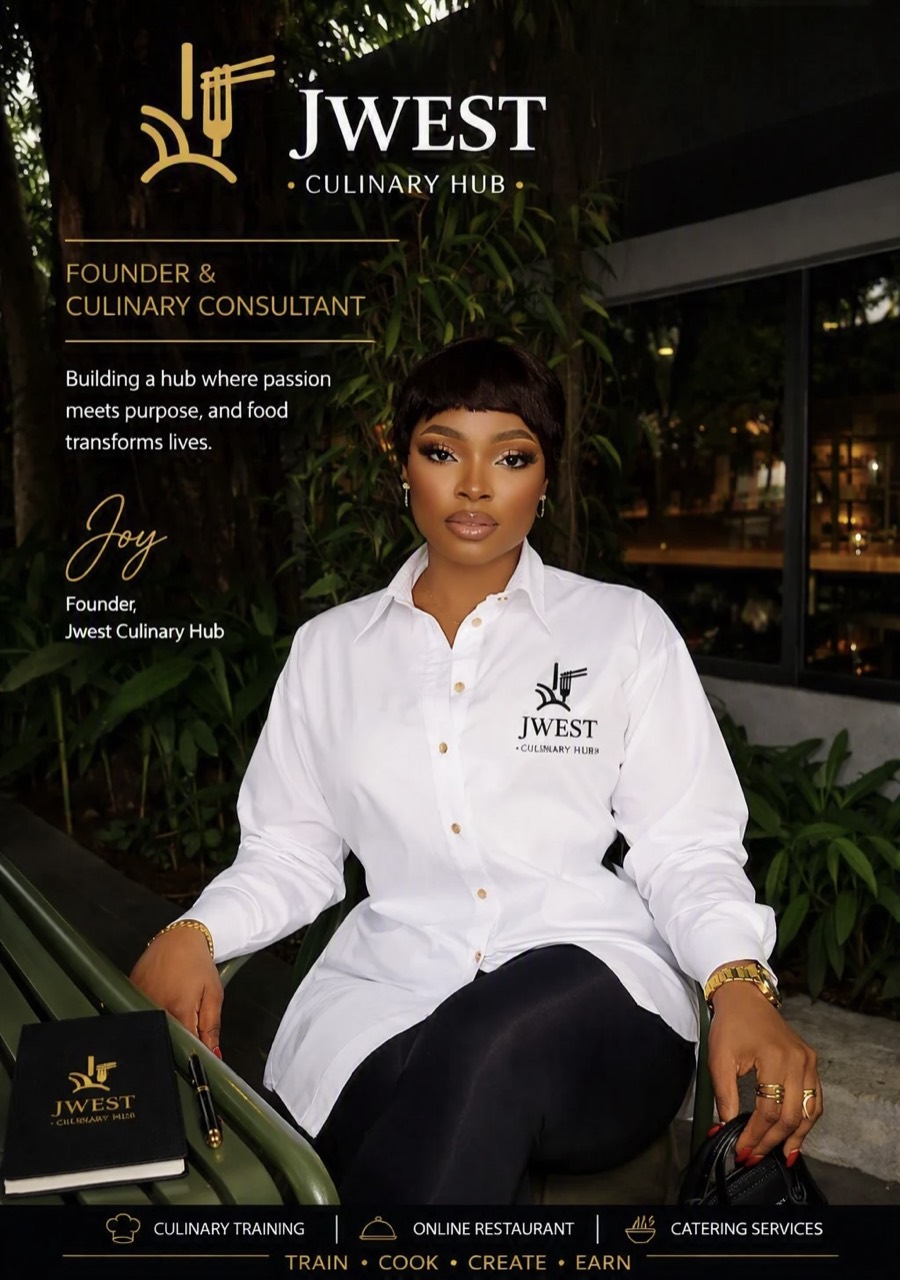 Joy, Founder & Culinary Consultant at JWEST Culinary Hub. Building a hub where passion meets purpose, and food transforms lives.